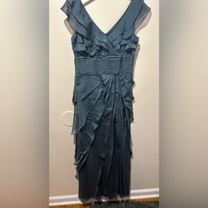 Slate Layered Formal Dress